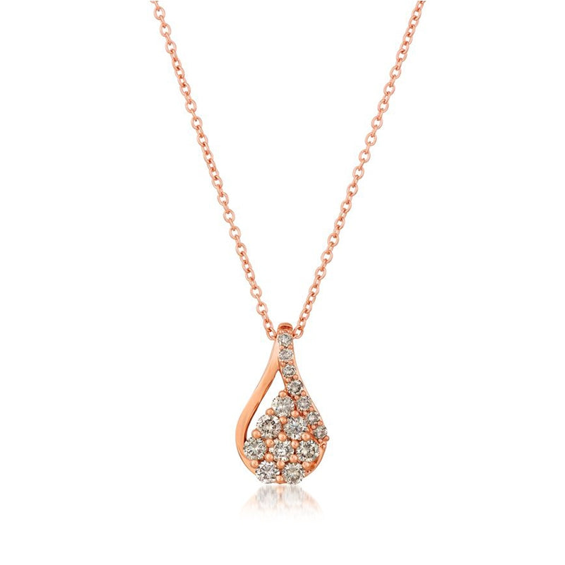 Le Vian 3/8 ct. tw. Nude Diamond Cluster Teardrop Pendant in 14K Strawberry Gold