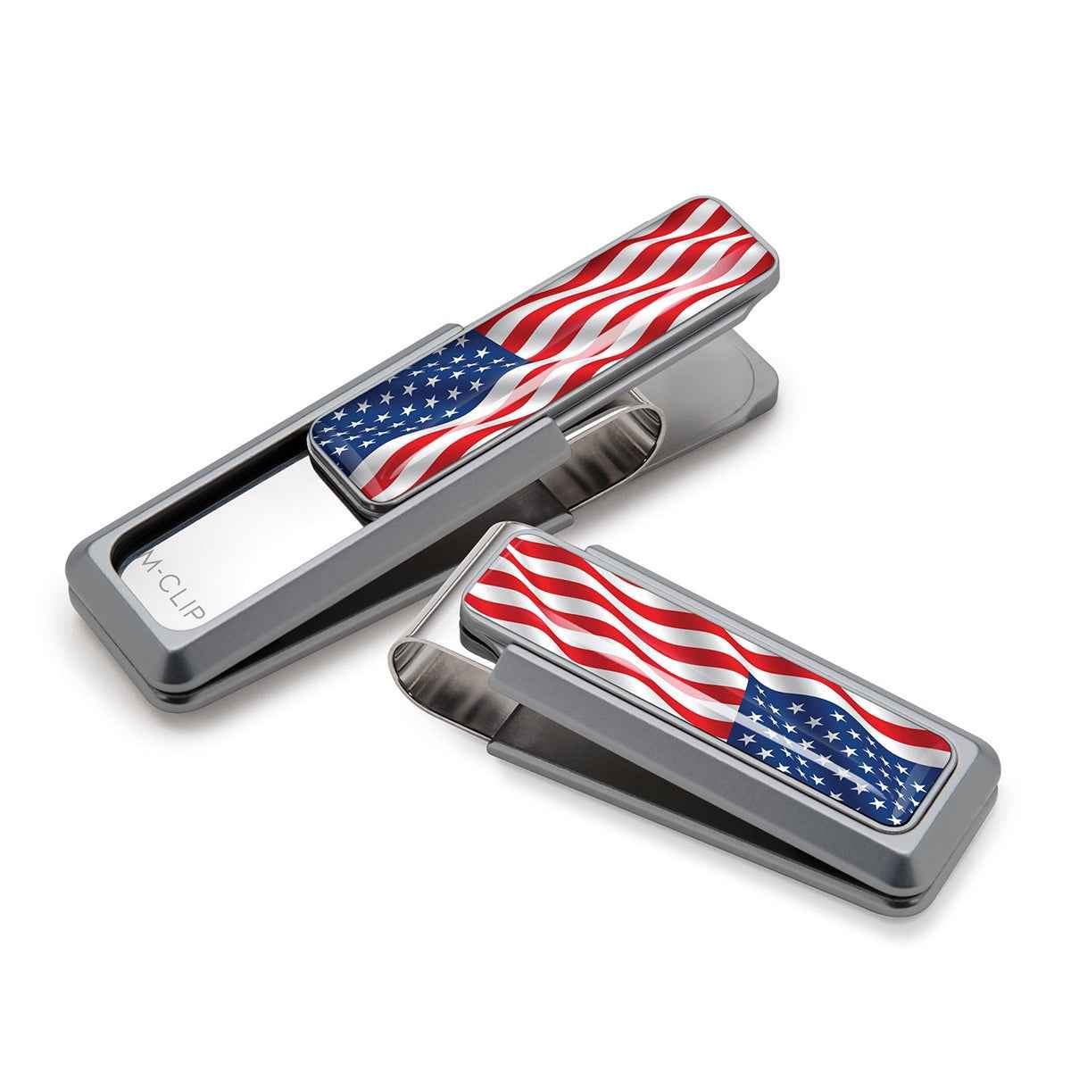M-Clip Aluminum with US Flag Money Clip