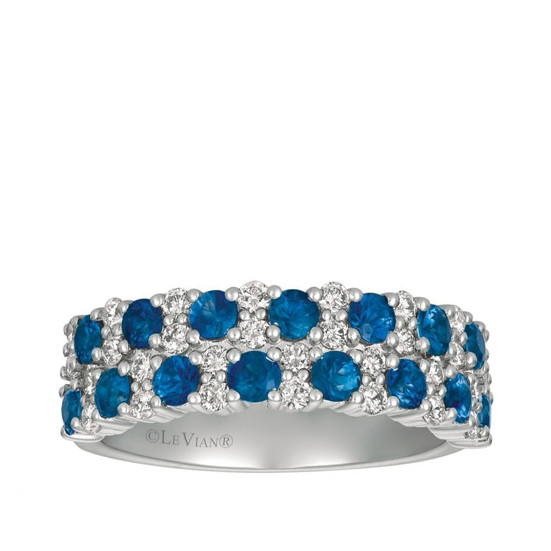 Le Vian Blueberry Sapphire & 1/2 ct. tw. Vanilla Diamond Ring in 14K Vanilla Gold