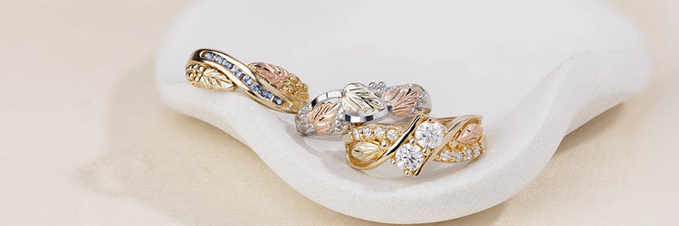 Rings Black Hills Gold collection at Riddle's Jewelry