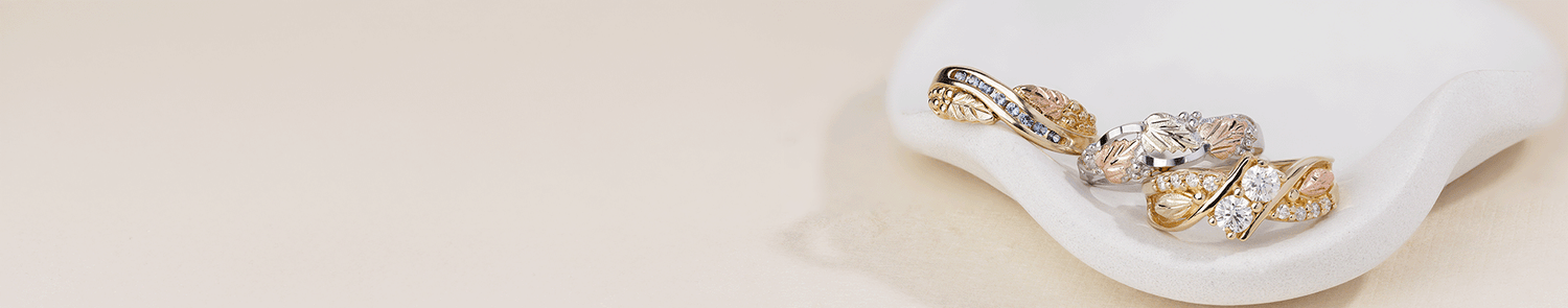 Rings Black Hills Gold collection at Riddle's Jewelry