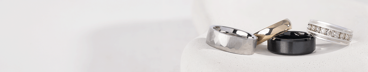 Men's Bands collection at Riddle's Jewelry
