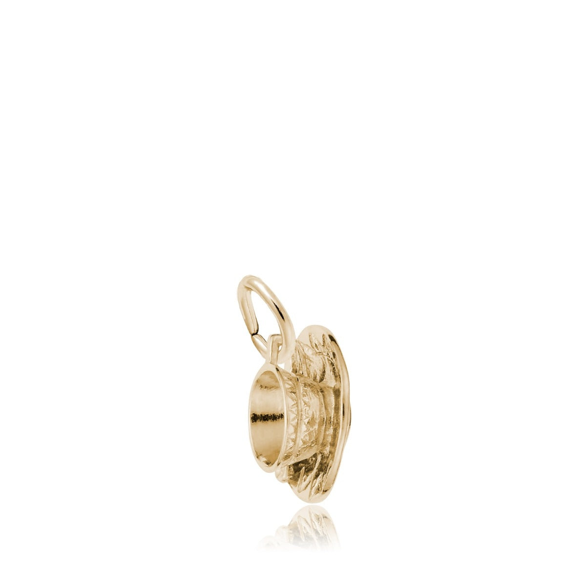 Cup & Saucer Charm in 14K Yellow Gold