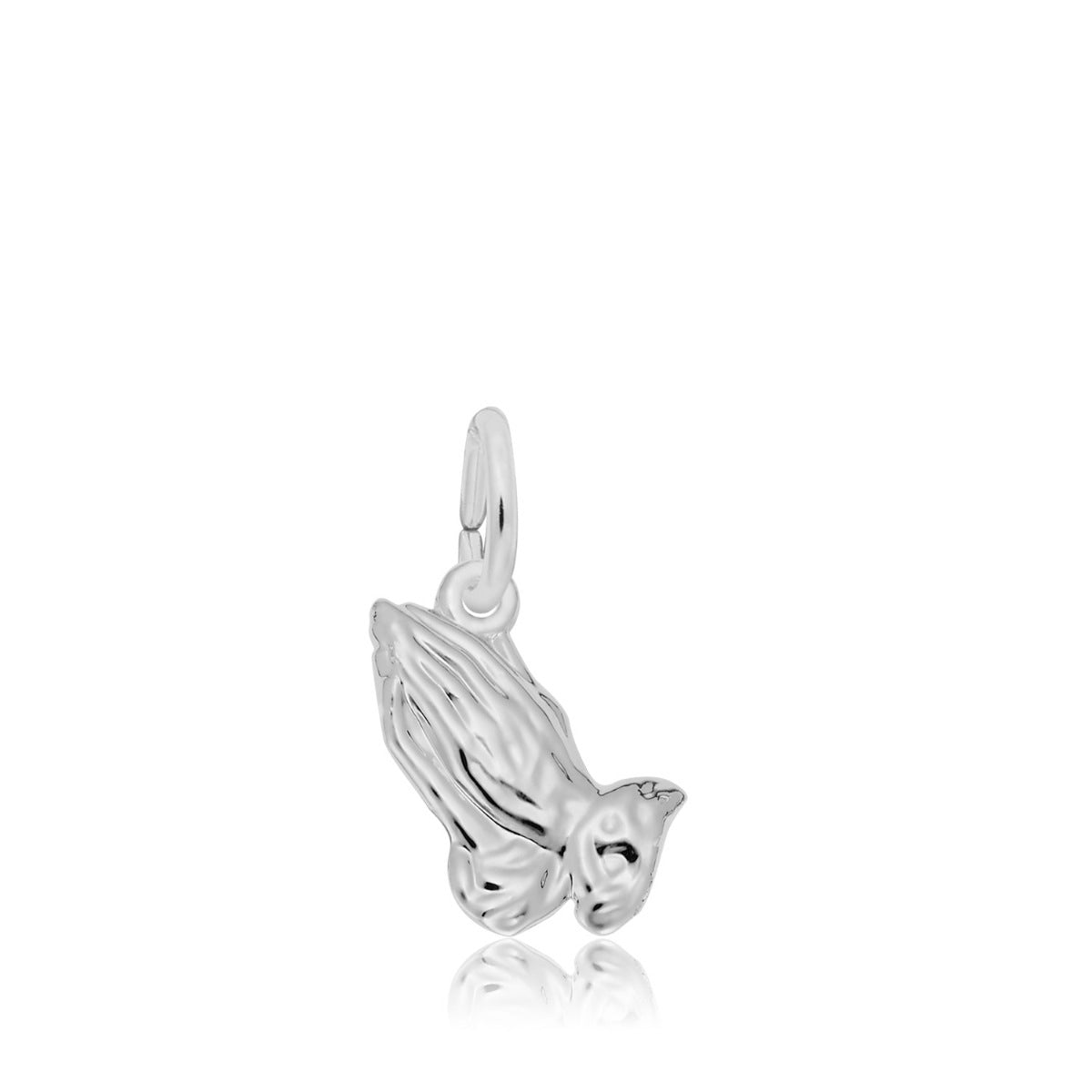 Praying Hands Charm in Sterling Silver