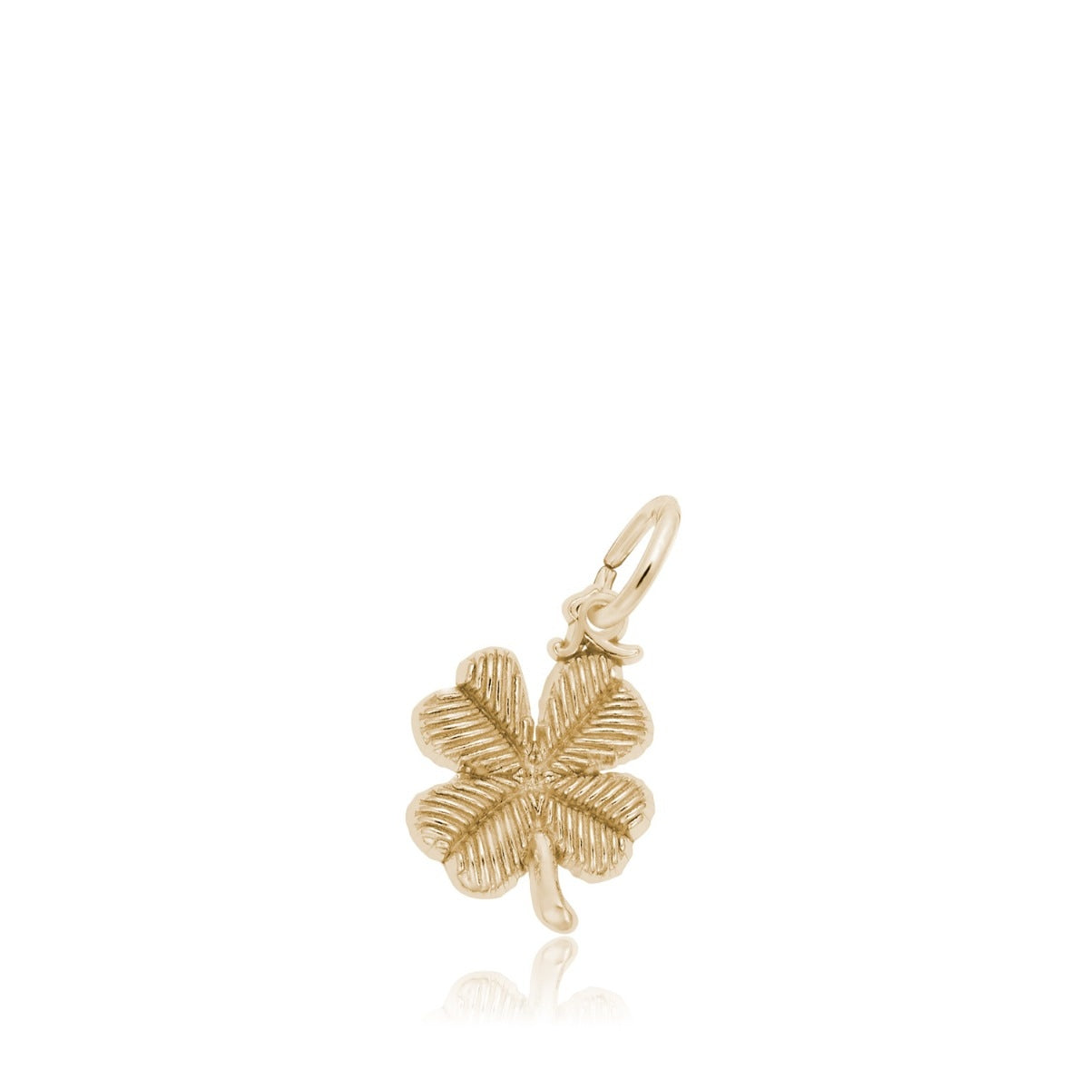 Four Leaf Clover Charm in 14K Yellow Gold