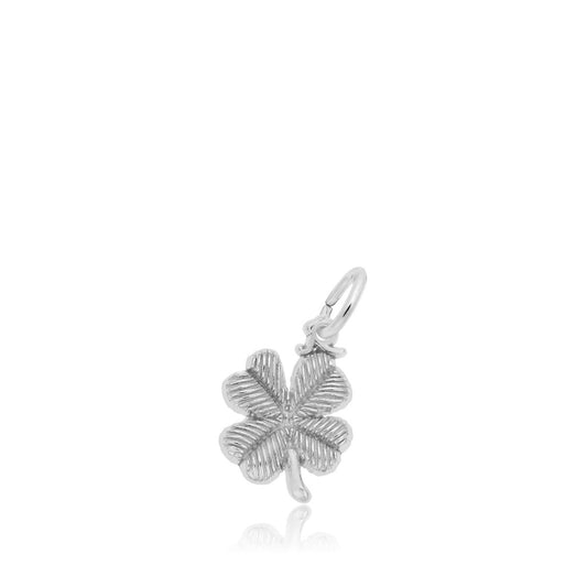 Four Leaf Clover Charm in Sterling Silver