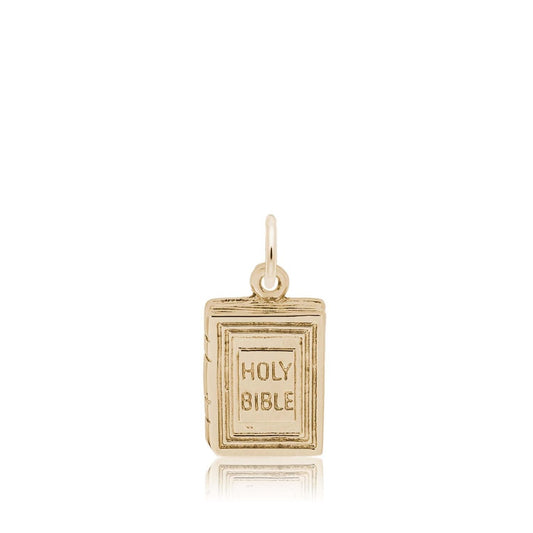 Holy Bible Charm in 14K Yellow Gold