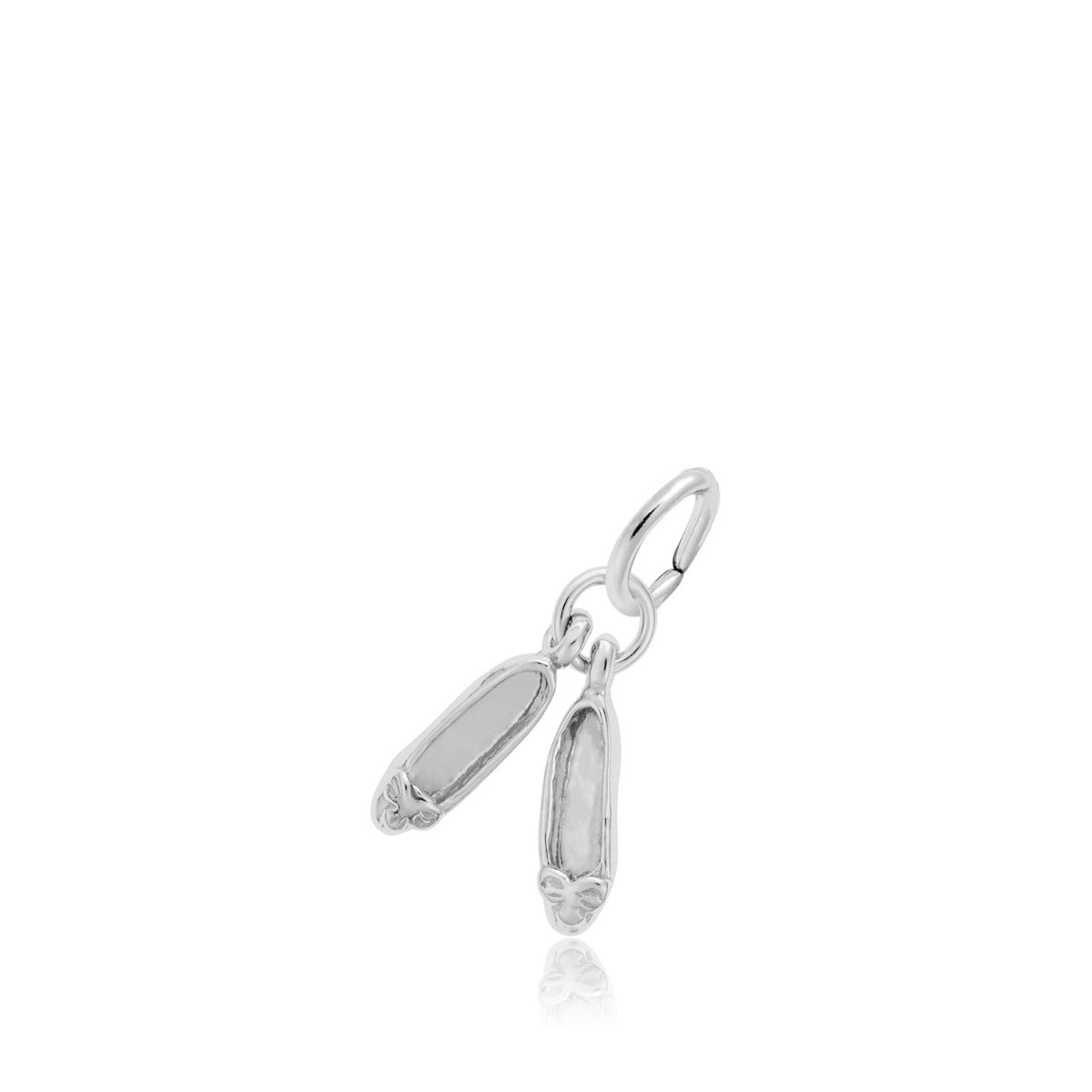 Ballet Shoes Charm in Sterling Silver