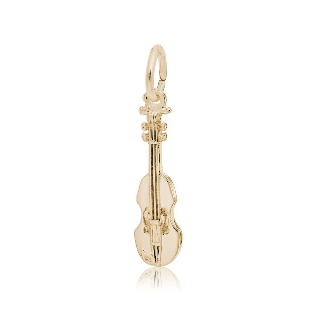 Violin Charm in 14K Yellow Gold