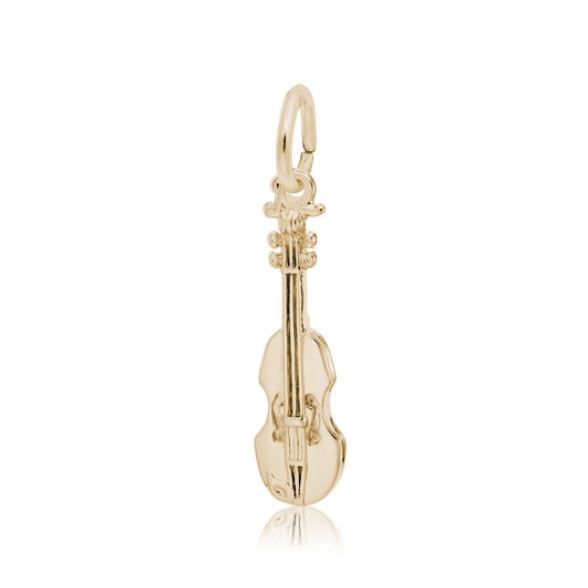 Violin Charm in 14K Yellow Gold
