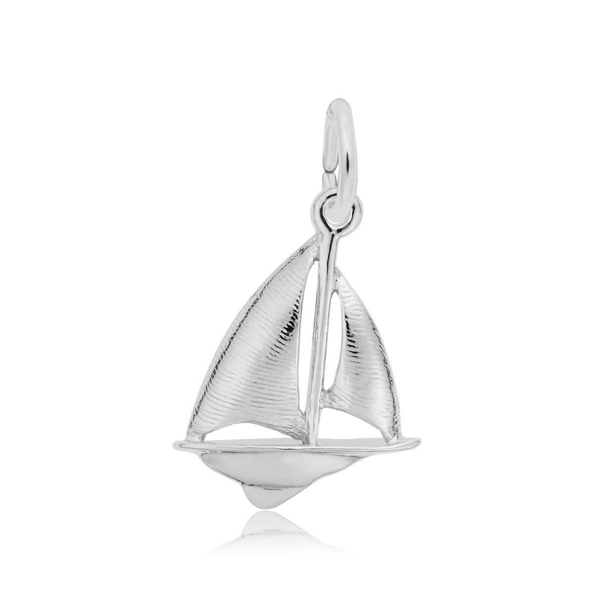 Sailboat Charm in Sterling Silver