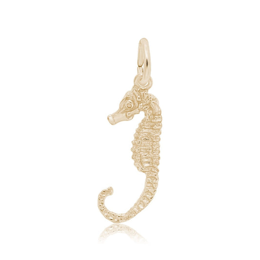 Seahorse Charm in 14K Yellow Gold