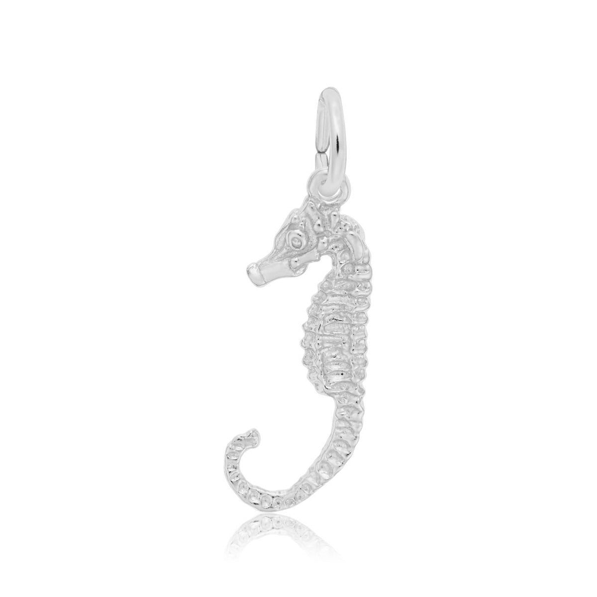 Seahorse Charm in Sterling Silver