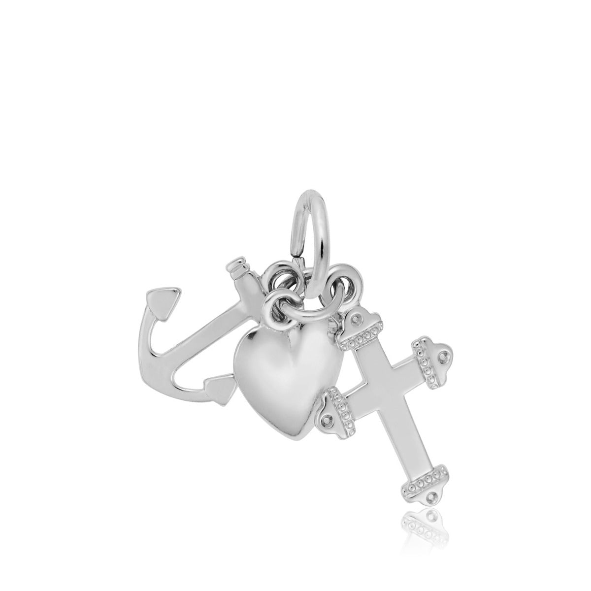 Faith, Hope & Charity Charm in Sterling Silver