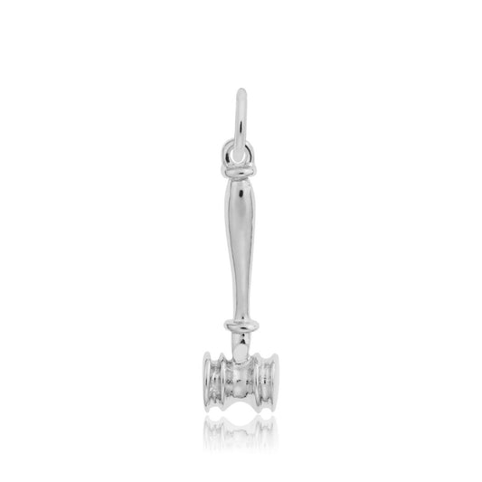 Gavel Charm in Sterling Silver