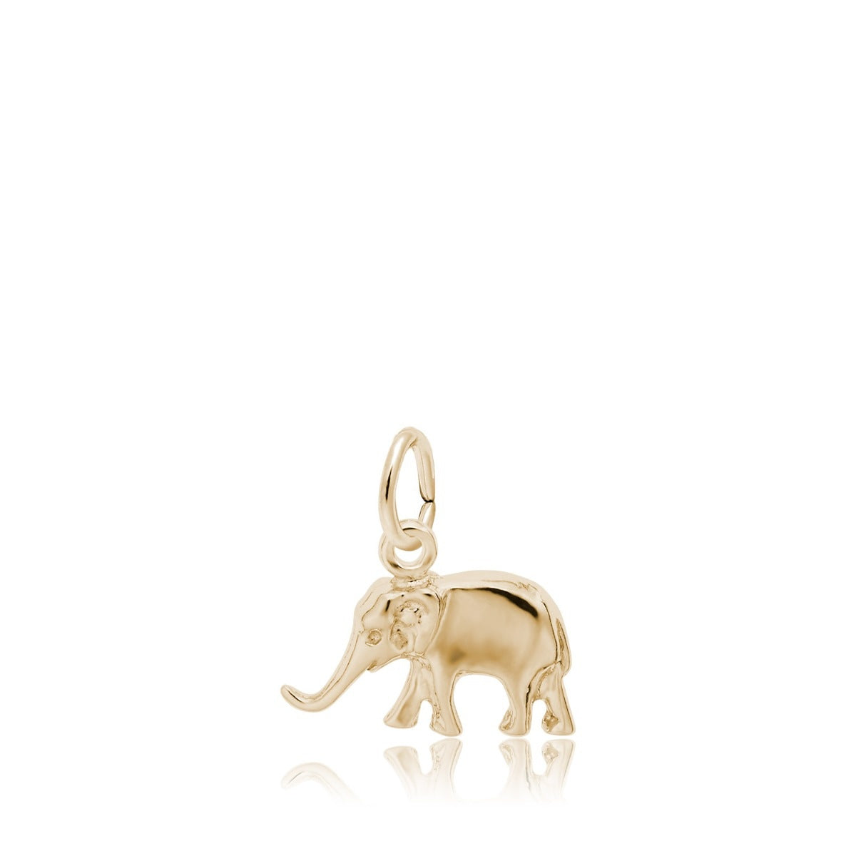 Elephant Charm in 14K Yellow Gold