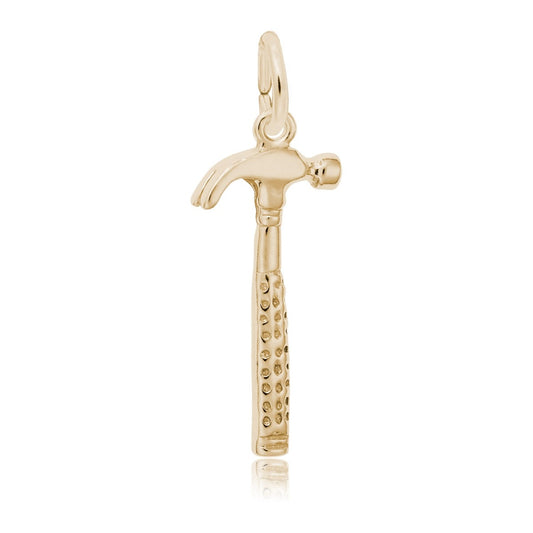 Hammer Charm in 14K Yellow Gold
