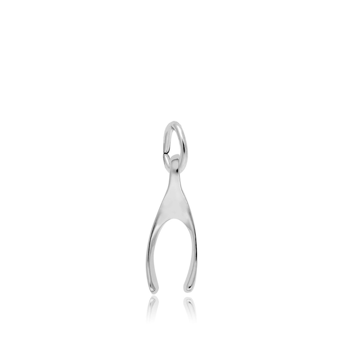 Wishbone Charm in Sterling Silver
