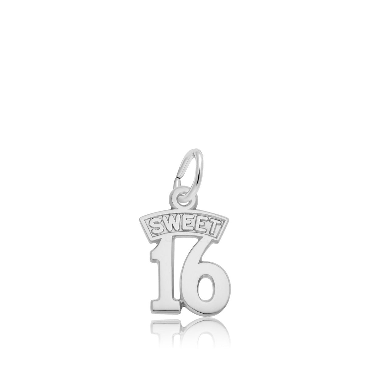 Sweet 16 Charm in Sterling Silver