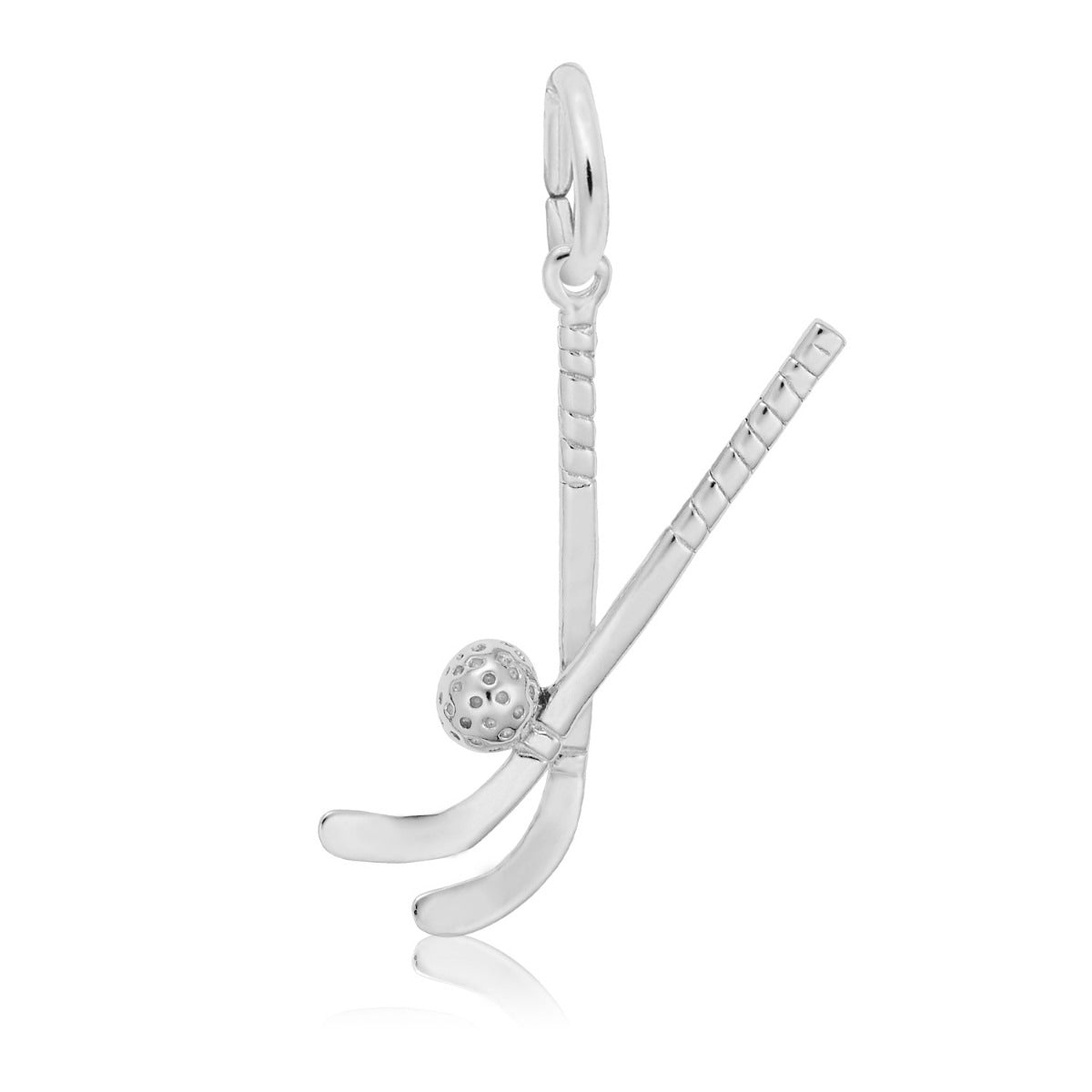 Field Hockey Charm in Sterling Silver