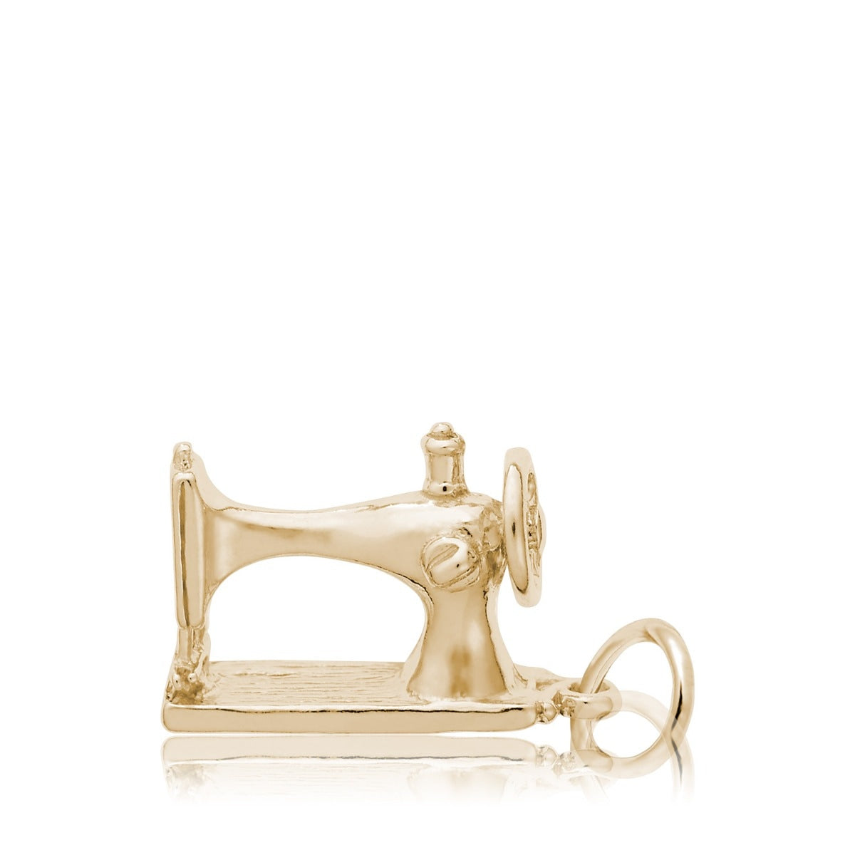 Sewing Machine Charm in 14K Yellow Gold