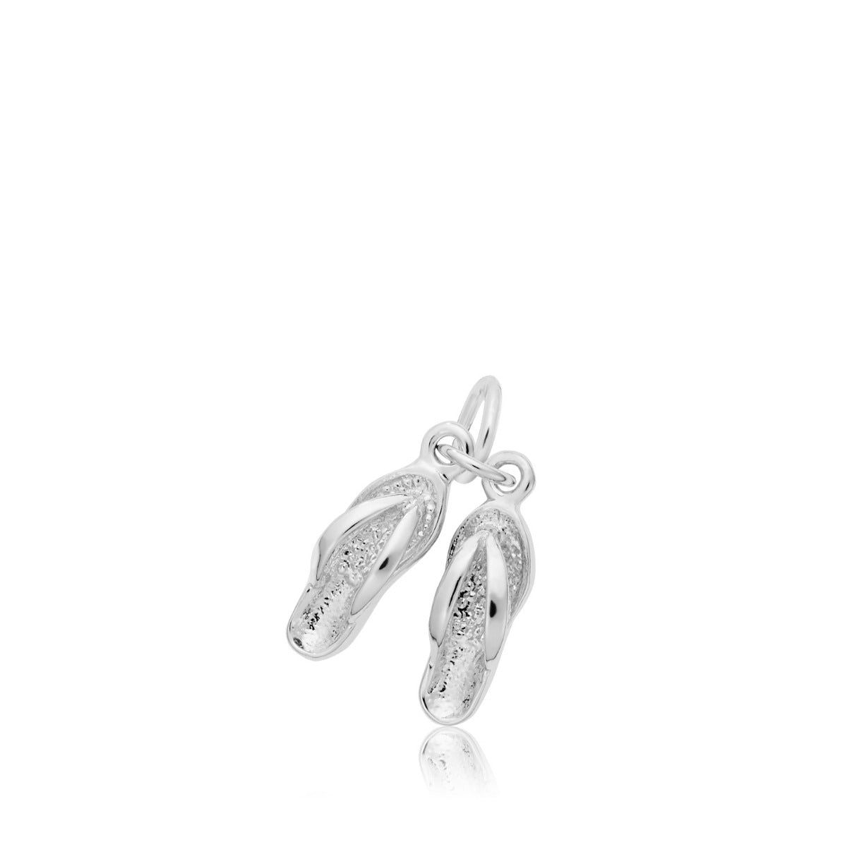 Flip Flop Sandals Charm in Sterling Silver