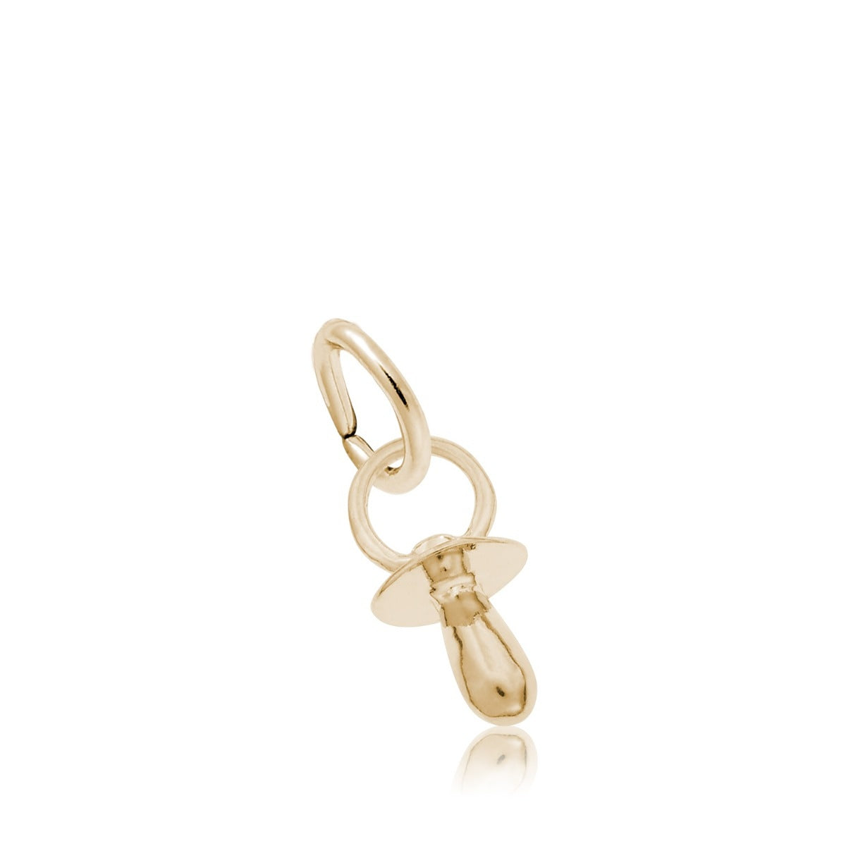 Pacifier Charm in 14K Yellow Gold