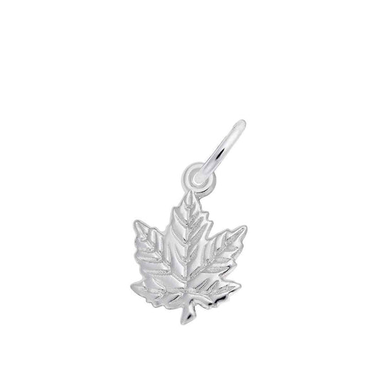 Maple Leaf Charm in Sterling Silver