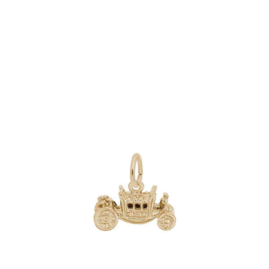 Royal Carraige Charm in 14K Yellow Gold