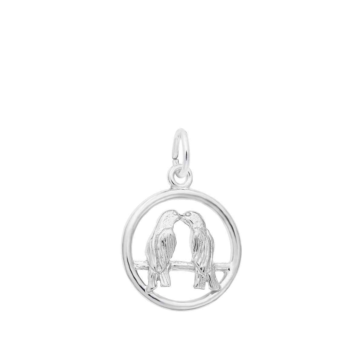 Love Birds Charm in Sterling Silver