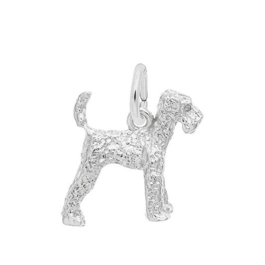 Airedale Charm in Sterling Silver