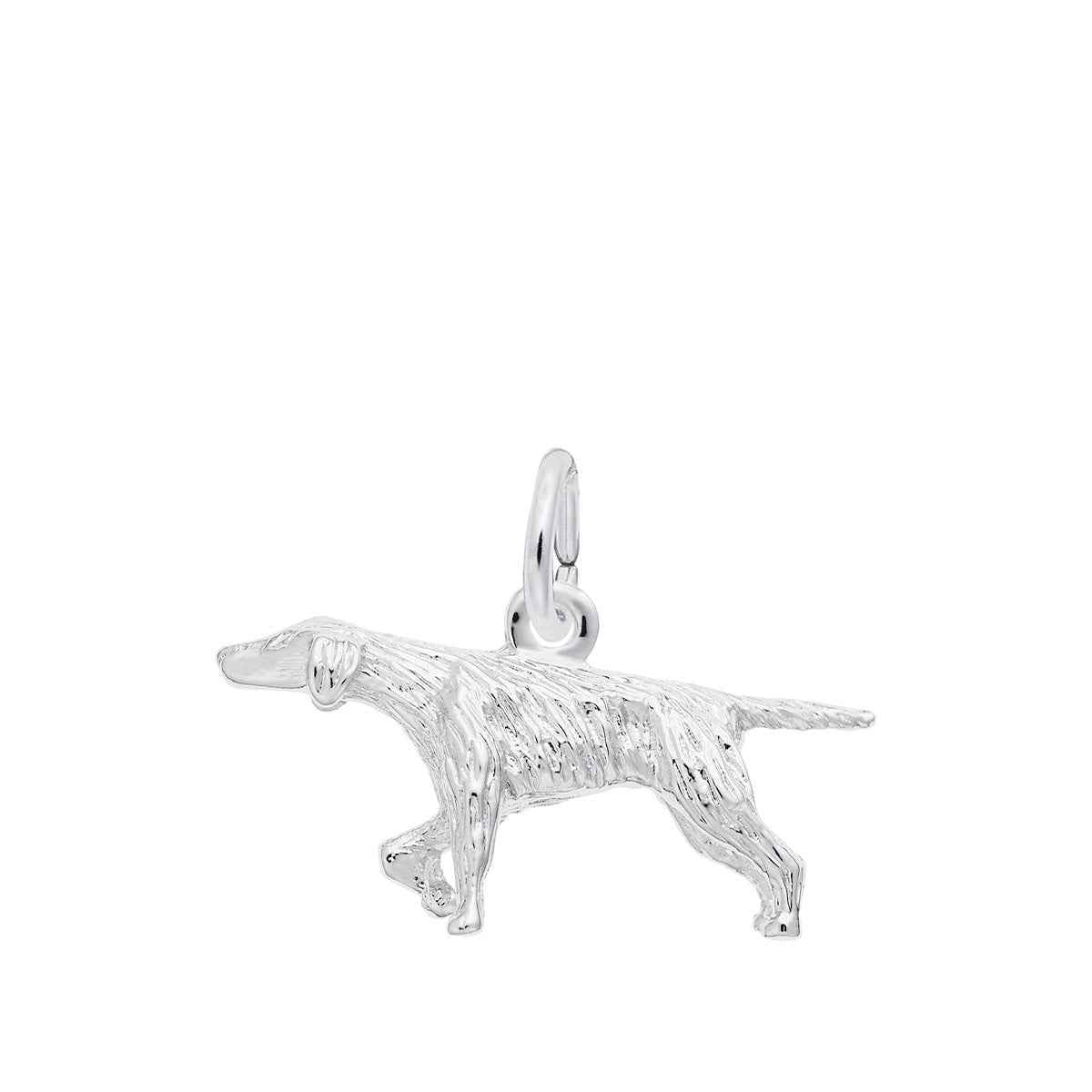 Pointer Charm in Sterling Silver