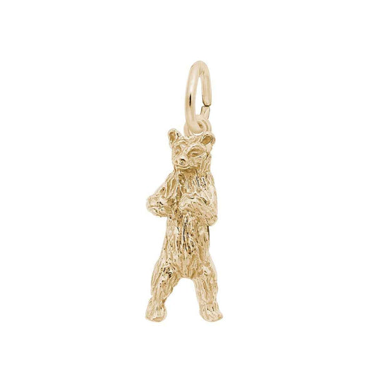 Bear Charm in 14K Yellow Gold