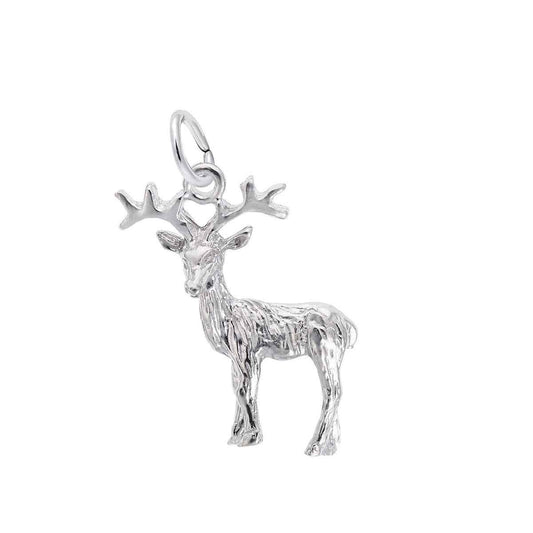 Reindeer Charm in Sterling Silver