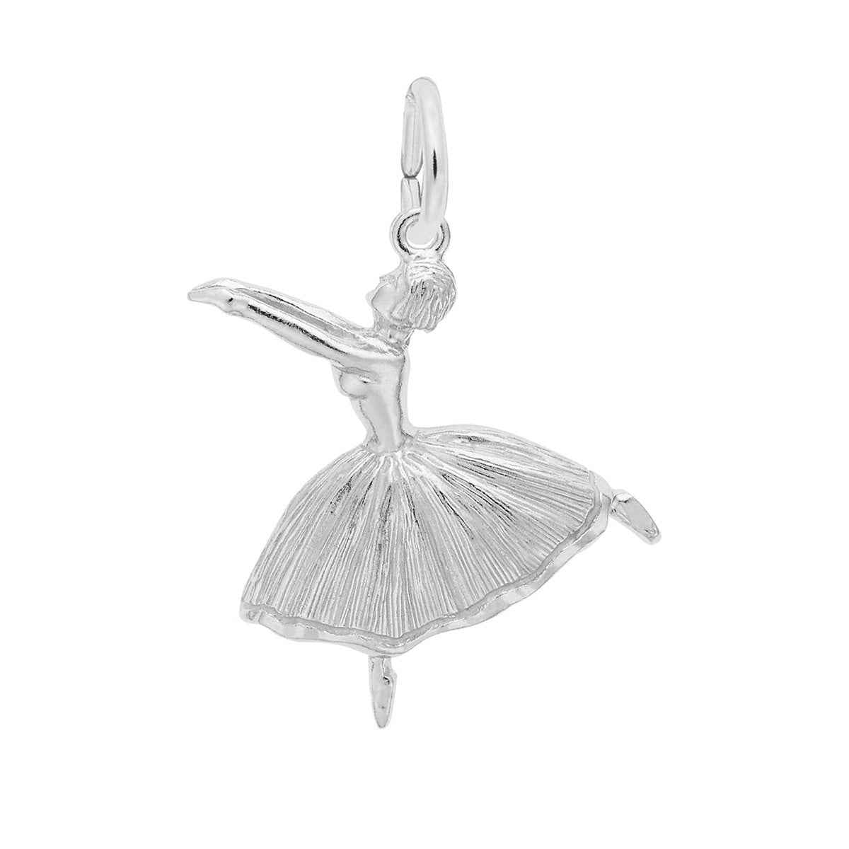Ballet Dancer Charm in Sterling Silver