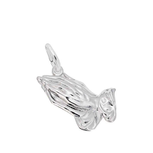 Praying Hands Charm in Sterling Silver