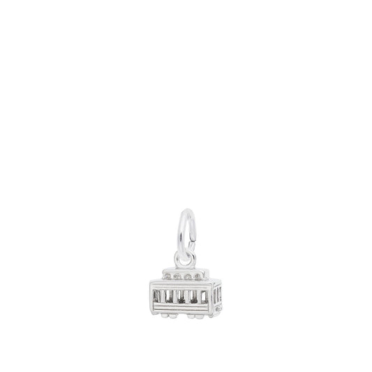 Cable Car Charm in Sterling Silver