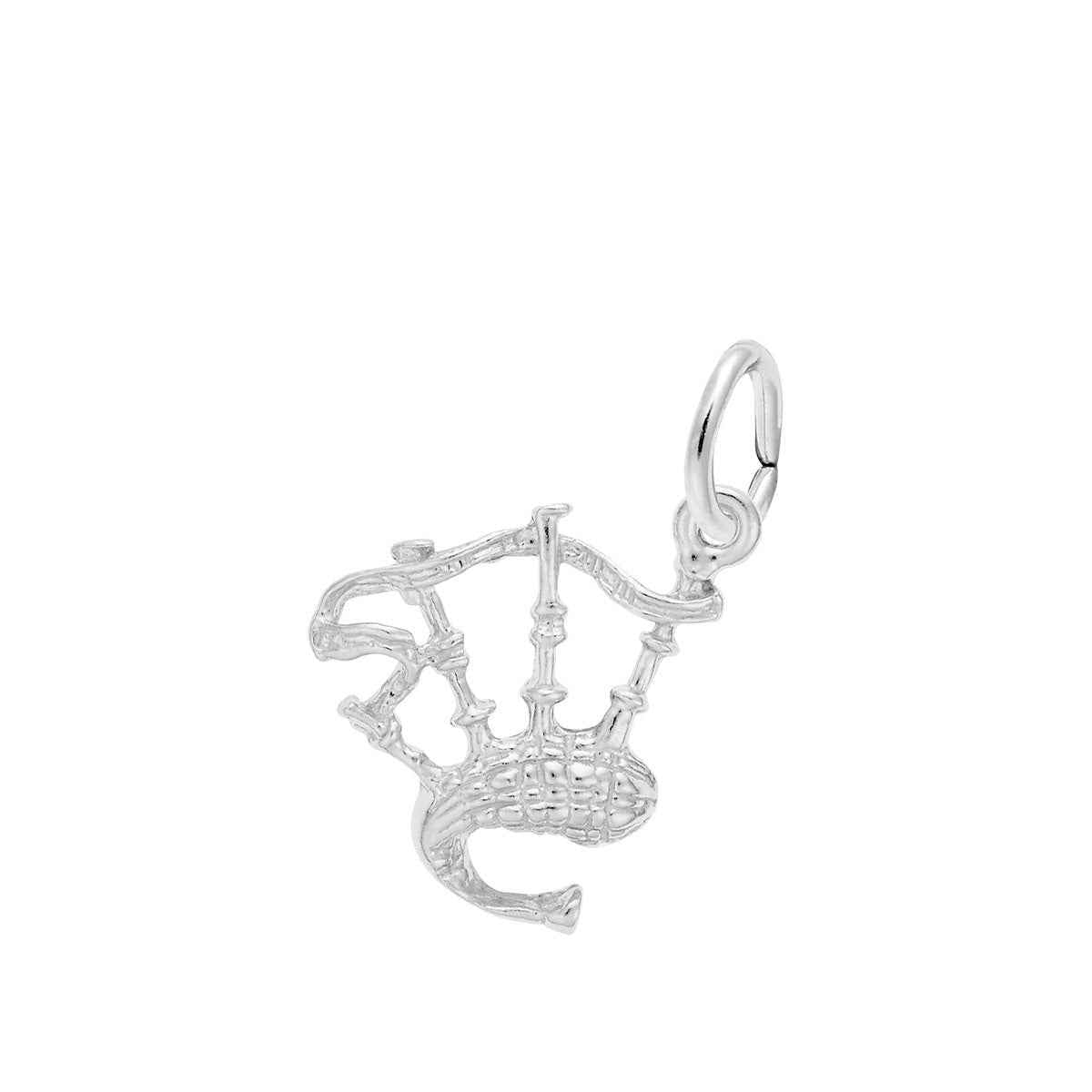 Bagpipes Charm in Sterling Silver