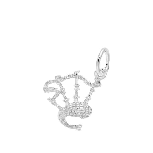 Bagpipes Charm in Sterling Silver
