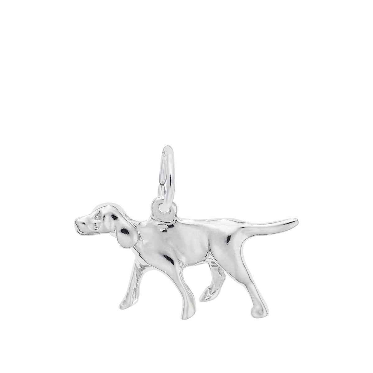 Retriever Charm in Sterling Silver
