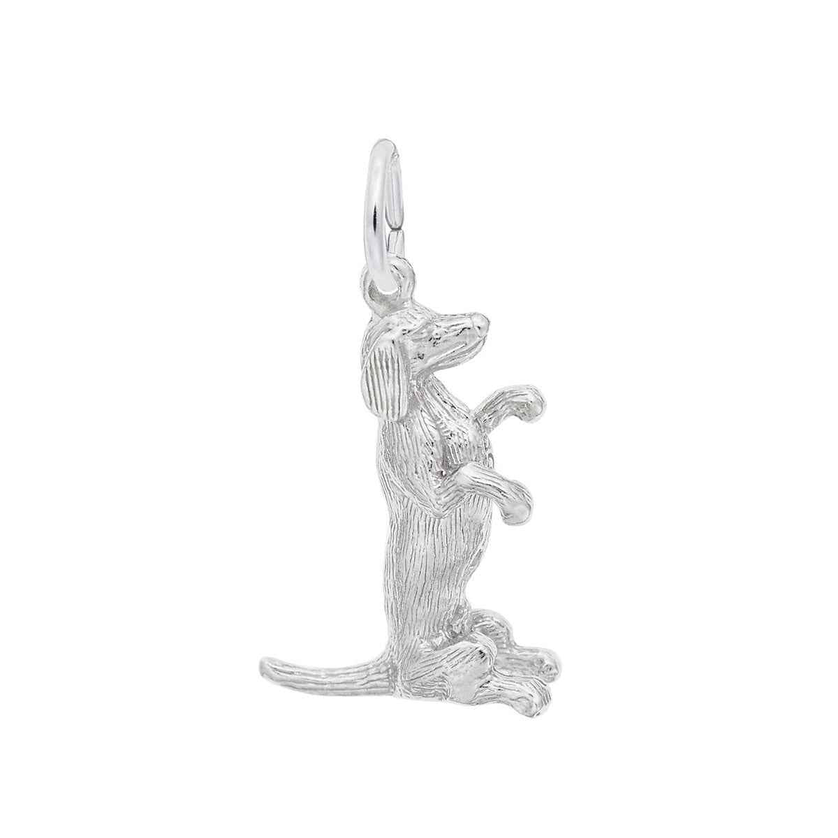 Dachshund Charm in Sterling Silver