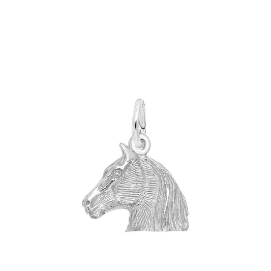 Horse Head Charm in Sterling Silver