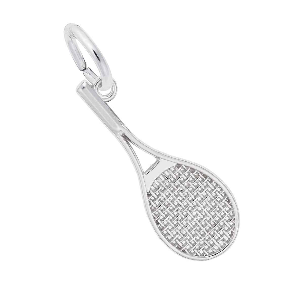 Tennis Racquet Charm in Sterling Silver