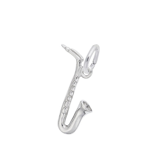 Saxophone Charm in Sterling Silver