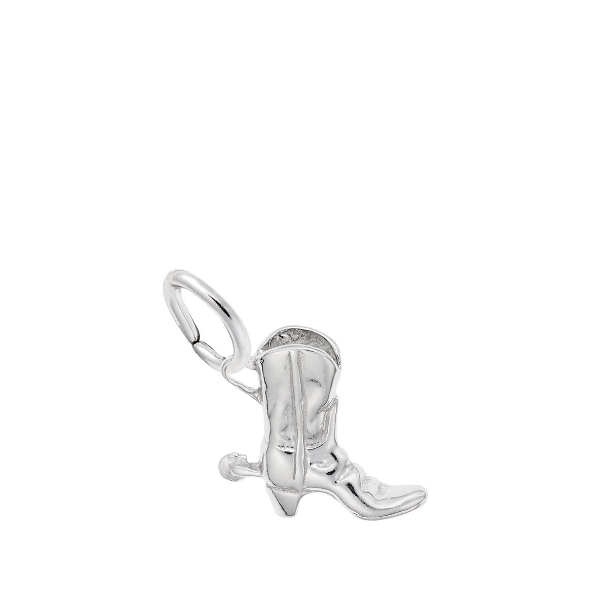 Cowboy Boot Charm in Sterling Silver