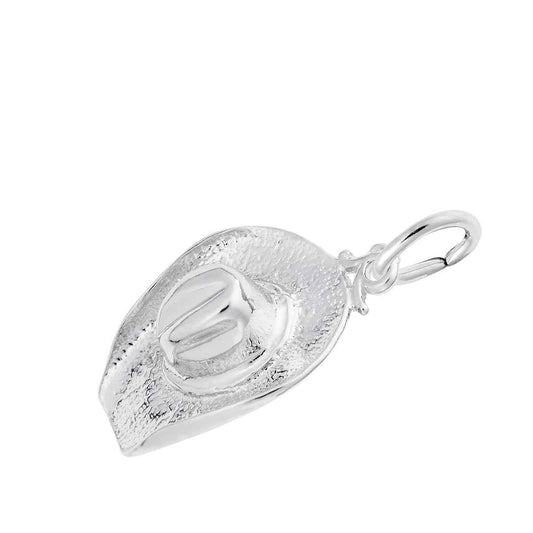 Cowboy Hat Charm in Sterling Silver