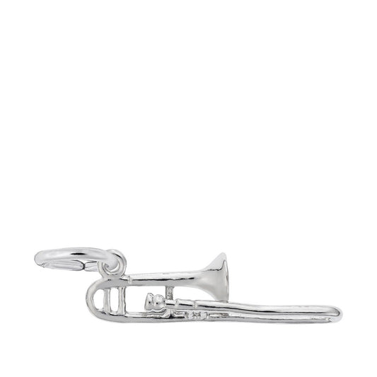 Trombone Charm in Sterling Silver