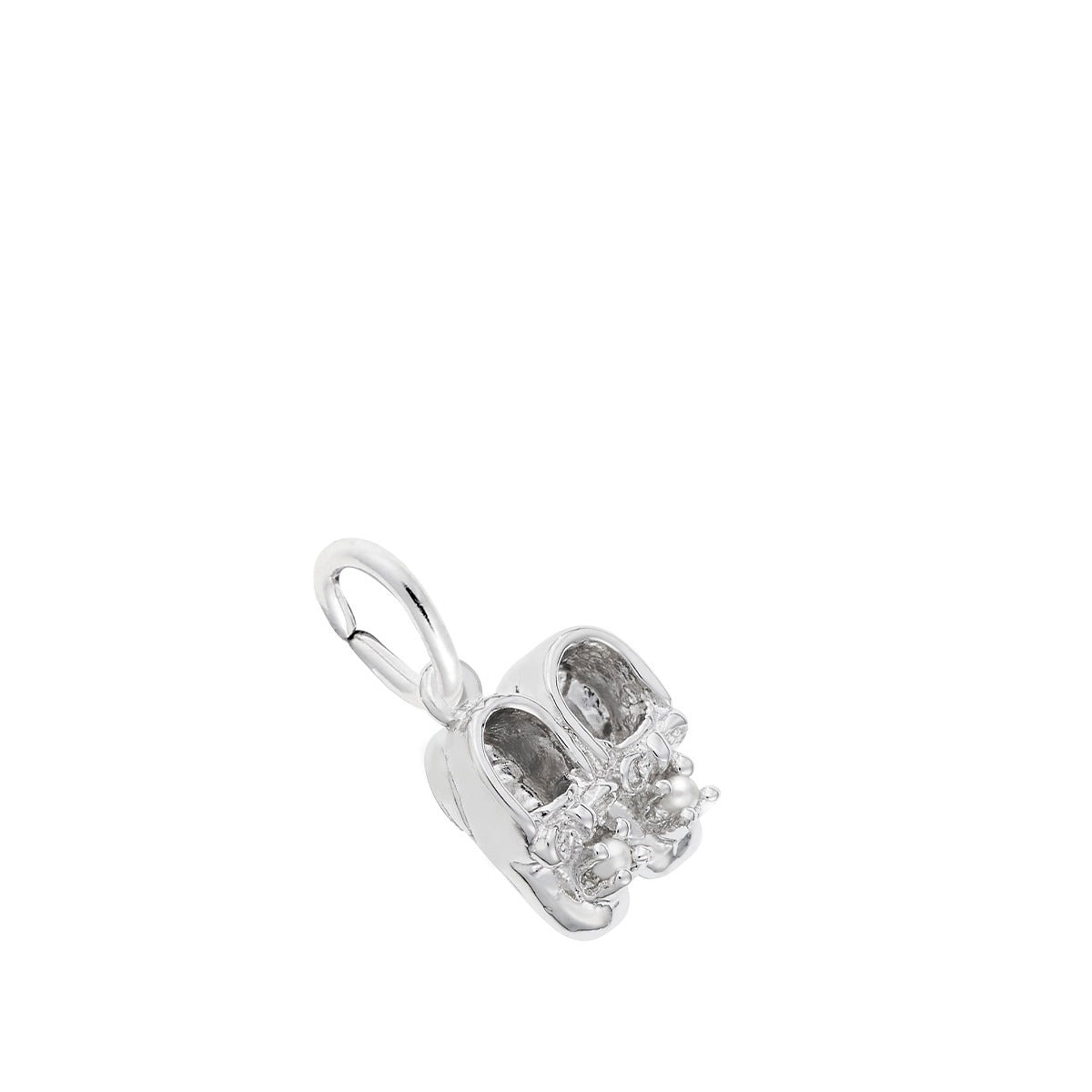 Baby Shoes Charm in Sterling Silver