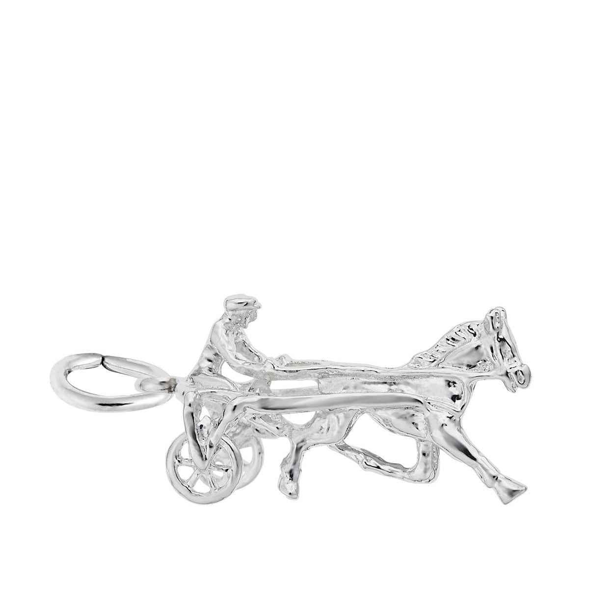 Horse Trotter Charm in Sterling Silver