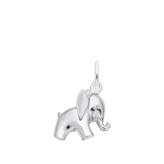 Elephant Charm in Sterling Silver